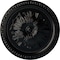 Ekena Millwork Richmond Ceiling Medallion (Fits Canopies up to 2 5/8"), Hand-Painted Jet Black, 18"OD x 1 3/8"P CM18RIBLF - alternate 1
